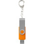 Rotate USB met sleutelhanger - Oranje - 64GB