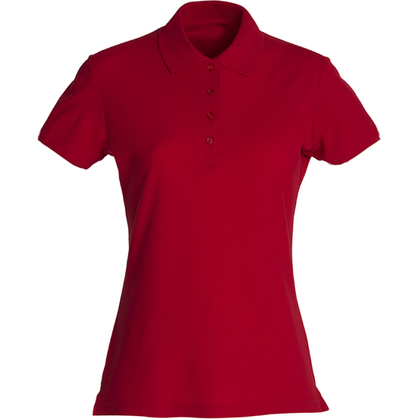 Clique Basic Polo Ladies rood xs
