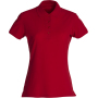 Clique Basic Polo Ladies rood xs