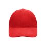 MB6126 6 Panel Softlining Raver Cap signaal-rood one size