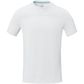 Borax Heren T-shirt met korte mouwen, cool fit, GRS gerecycled - Wit - XS