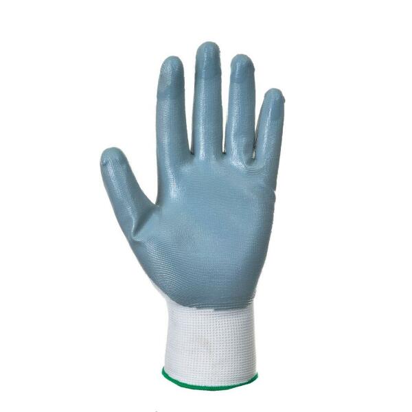 Flexo Grip Nitrile Gloves, Grey, L, Portwest