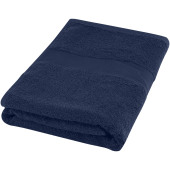 Amelia 450 g/m² håndklæde i bomuld 70x140 cm - Marineblå