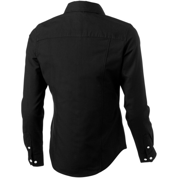 Vaillant long sleeve women's oxford shirt - Solid black - XXL