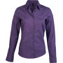 Overhemd in onderhoudsvriendelijk polykatoen-popeline dames Purple XS