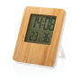 Bamboo weather station, brown, white