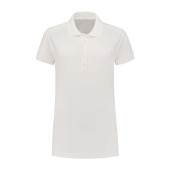 L&S Polo Basic Cot/Elast SS for her white 3XL