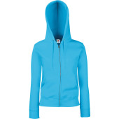 Lady-fit Premium Hooded Sweat Jacket (62-118-0) Azur Blue L