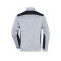 Men's Knitted Workwear Fleece Jacket - STRONG - - white-melange/carbon - 6XL
