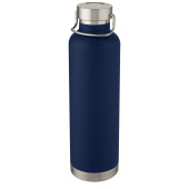 Thor 1  liter koper vacuüm geïsoleerde drinkfles - Donkerblauw
