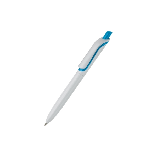 Ball pen Click Shadow Made in Germany - White / Light Blue