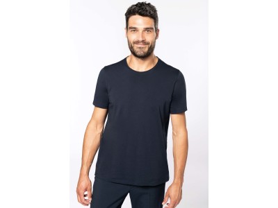 Bio t-shirt kraag met onafgewerkte rand korte mouwen Bio t-shirt kraag met onafgewerkte rand korte mouwen