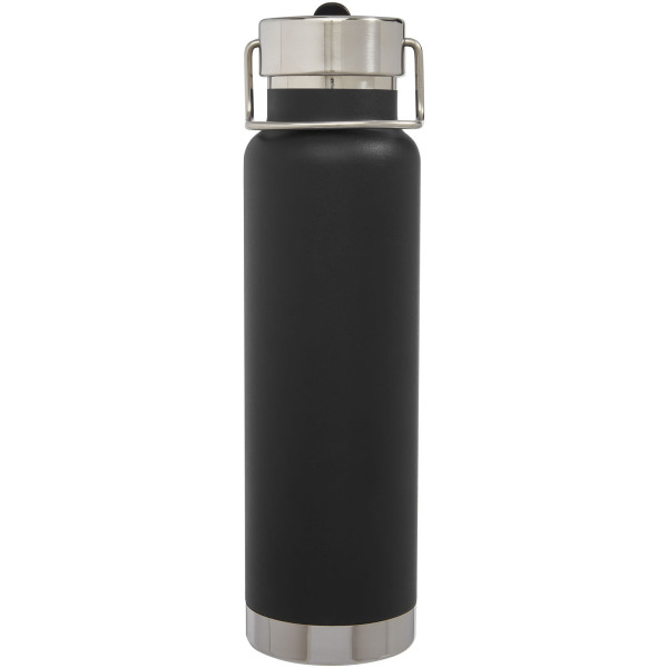 Thor 750 ml copper vacuum insulated sport bottle - Solid black