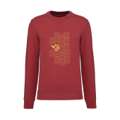 Sweater ESNS - logo high - Terracotta red - Unisex - S