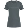 Stedman T-shirt Interlock Active-Dry SS for her 445c granite grey L