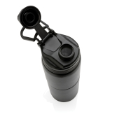 Swiss Peak 2-in-1 roestvrij stalen fles met handvat, zwart