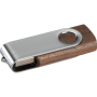 USB-stick Twist van hout, donker, 8GB