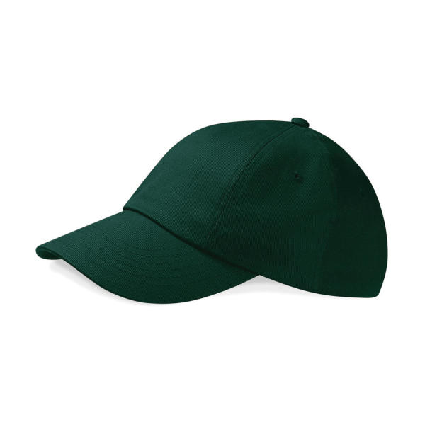 Low Profile Heavy Cotton Drill Cap - Bottle Green - One Size