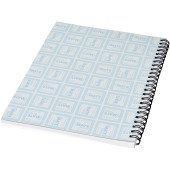 Desk-Mate® spiral A5 notesbog - Hvid/Ensfarvet sort - 50 pages