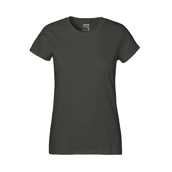 Neutral ladies classic t-shirt-Charcoal-XS