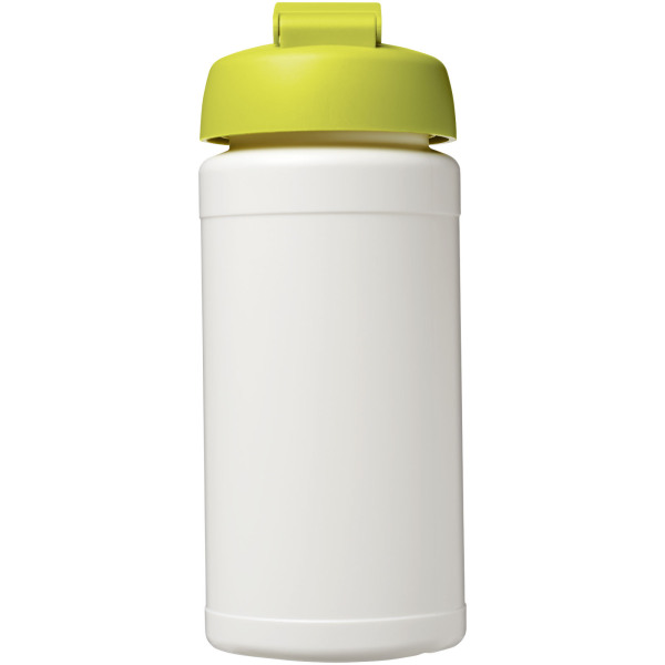 Baseline® Plus 500 ml flip lid sport bottle - White/Lime