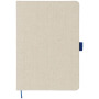 Luna A5 canvas notitieboek - Blauw