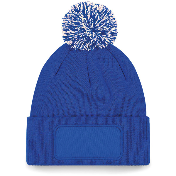 Snowstar® patch beanie Bright Royal / Off White One Size