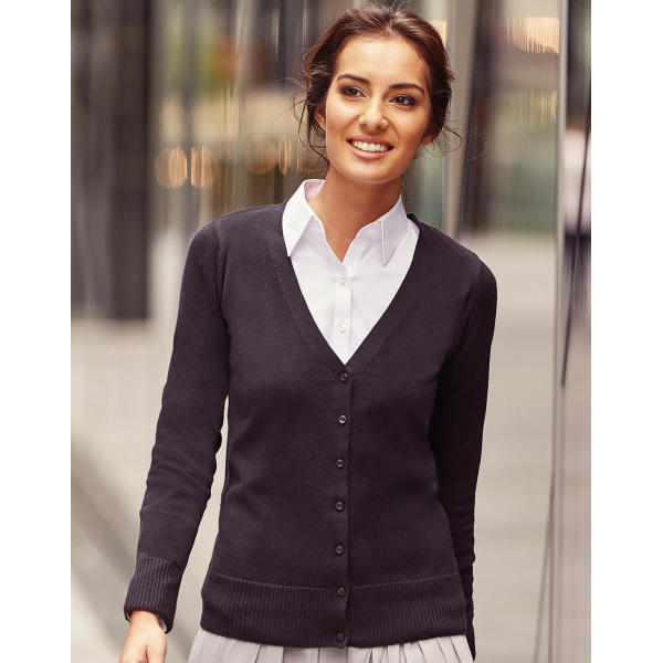 Ladies’ V-Neck Knitted Cardigan
