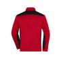 Men's Knitted Workwear Fleece Jacket - STRONG - - red-melange/black - 6XL