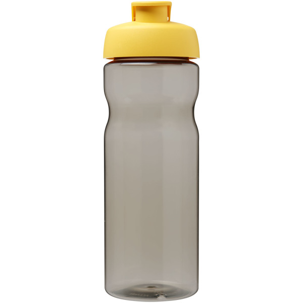 H2O Active® Eco Base 650 ml flip lid sport bottle - Charcoal/Yellow