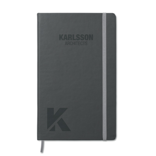 PUOp aanvraagleather notebook (hard cover)