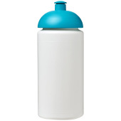 Baseline® Plus grip 500 ml sportflaska med kupollock - Vit/Aqua