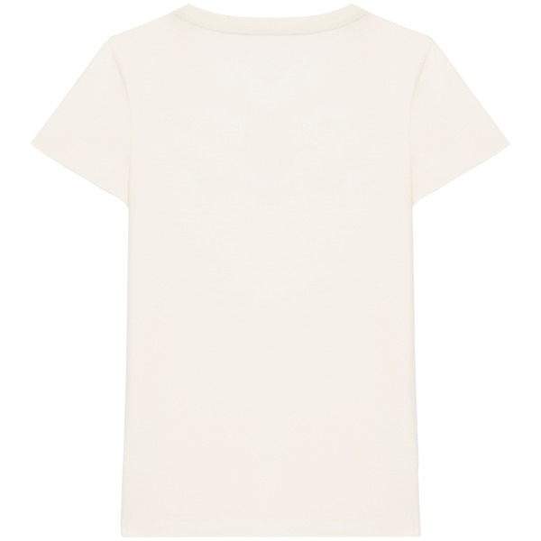 Ecologisch dames-T-shirt met V-hals White XXL