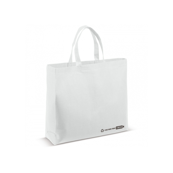 Shoulder bag R-PET white 100g/m²