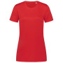 Stedman T-shirt Interlock Active-Dry SS for her 1935c crimson red L