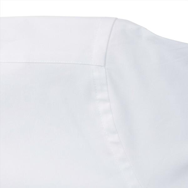 RUS Men Shortsleeve Fitted Stretch Shirt, White, S