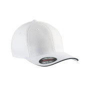 Flexfit -pet Met 6 Panelen En Contrasterende Bies White / Navy S/M