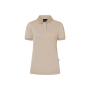 PF 6 Ladies' Workwear Polo Shirt Modern-Flair, from Sustainable Material , 51% GRS Certified Recycled Polyester / 47% Conventional Cotton / 2% Conventional Elastane - sand - 3XL