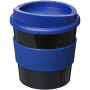 Americano® Primo 250 ml tumbler with grip - Solid black/Blue