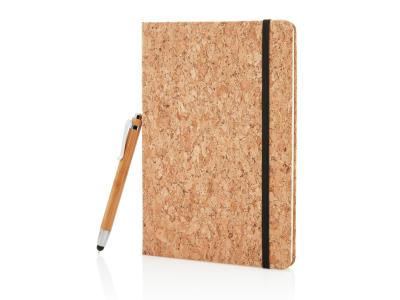 A5 kurken notitieboek incl. touchscreen pen