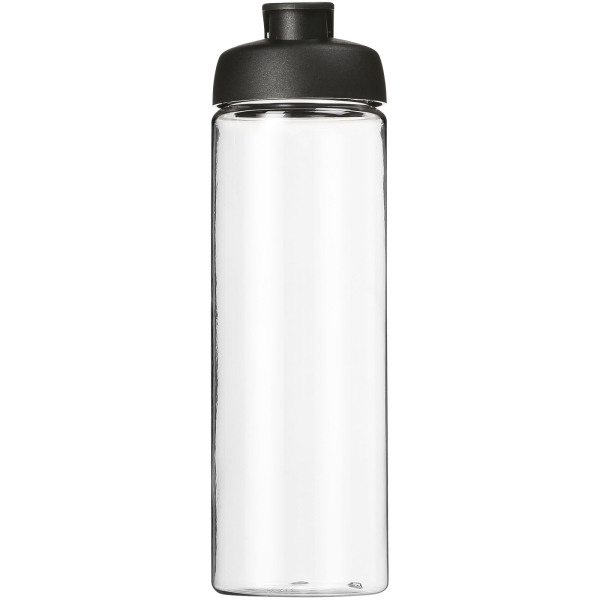 H2O Active® Vibe 850 ml flip lid sport bottle - Transparent/Solid black