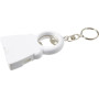 ABS 2-in-1 sleutelhanger Claudia wit