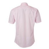 Men's Shirt Shortsleeve Poplin - light-pink - 4XL