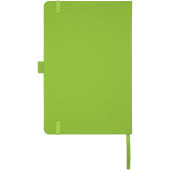 Honua A5 notitieboek van gerecycled papier met gerecyclede PET cover - Limegroen