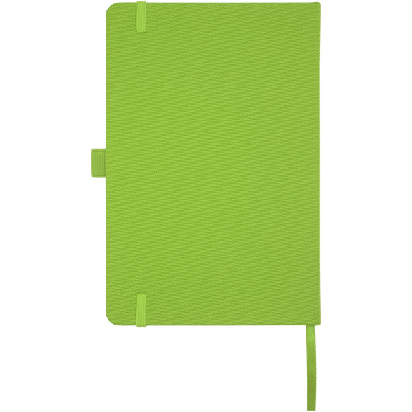 Honua A5 notitieboek van gerecycled papier met gerecyclede PET cover - Limegroen