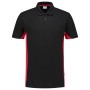 Poloshirt Bicolor 202004 Black-Red 8XL
