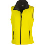 Core Ladies Printable Softshell Bodywarmer Yellow / Black XXL