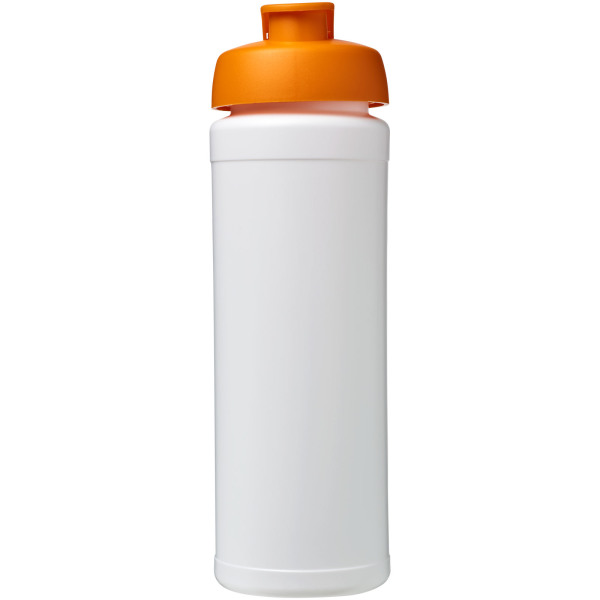 Baseline® Plus grip 750 ml flip lid sport bottle - White/Orange
