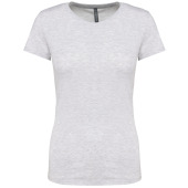 Ladies' short-sleeved crew neck T-shirt Ash Heather 3XL