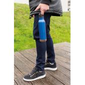 Lekvrije isoleer fles met kurk, blauw